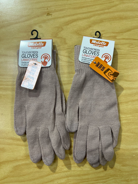 Guantes rosa palo