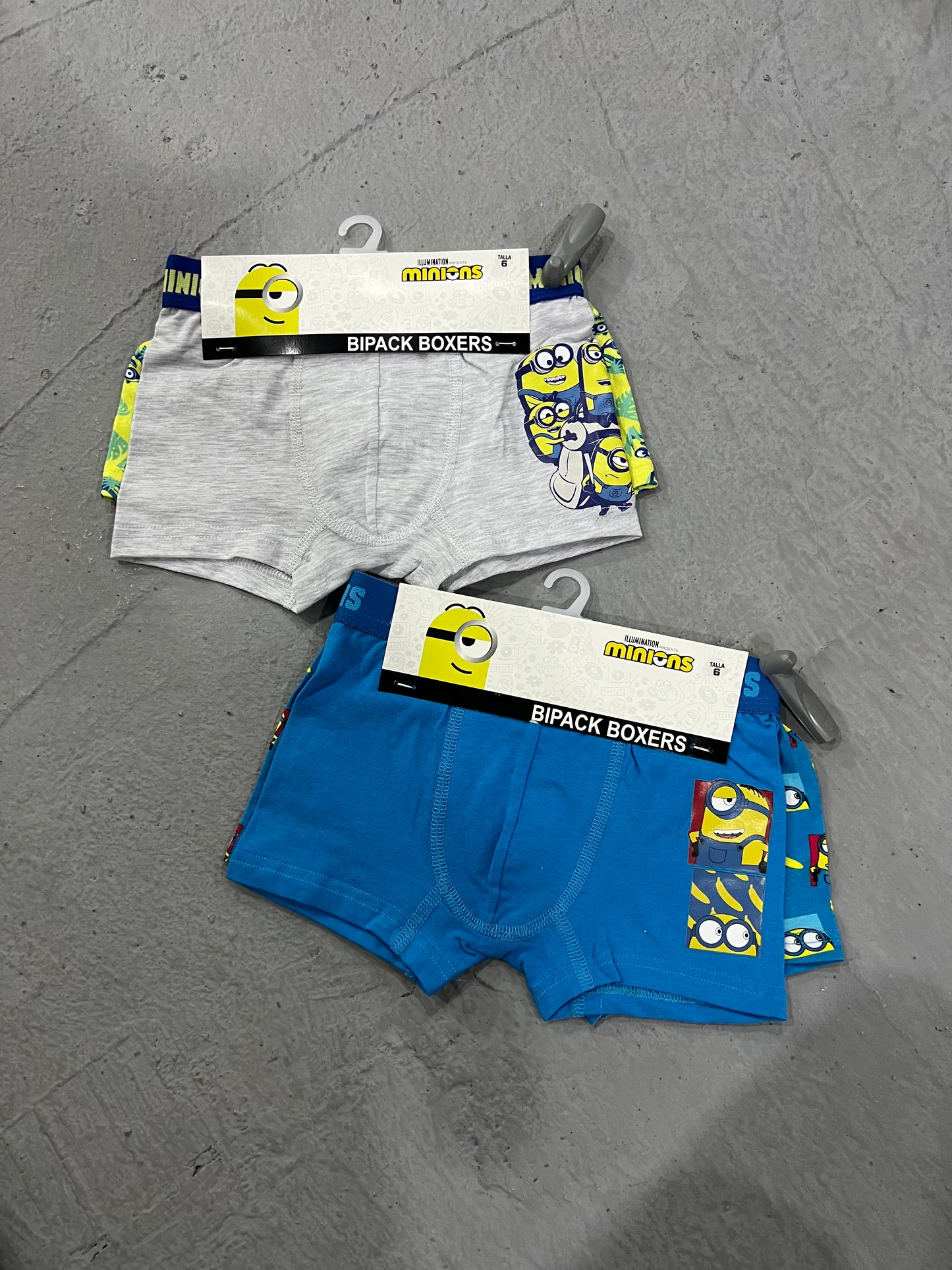 Pack bóxer Minions Azul