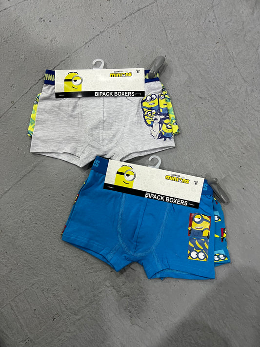 Pack bóxer Minions Azul