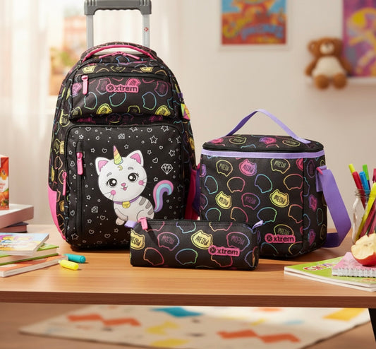 Mochila gatito tripack xtrem