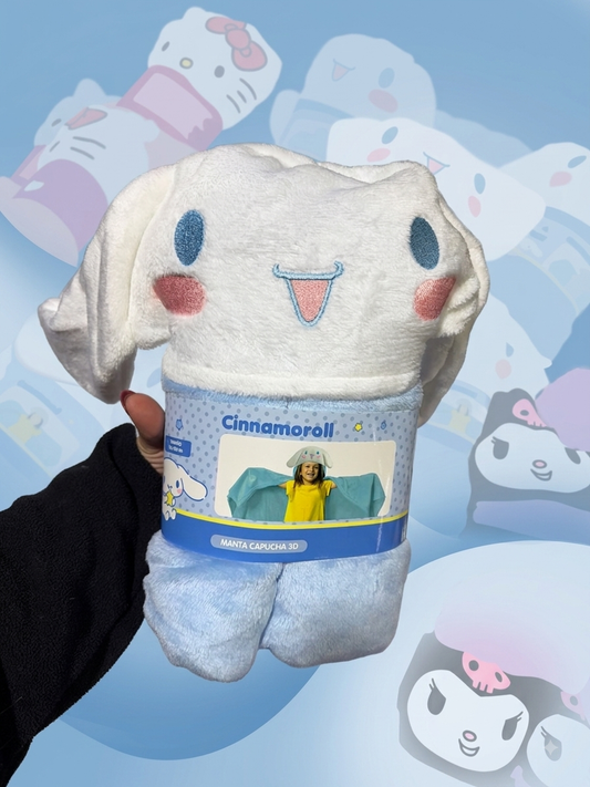 Manta capucha 3D cinnamoroll