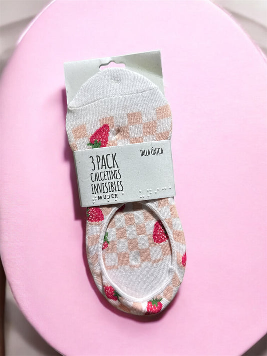 Tripack calcetines invisibles mujer
