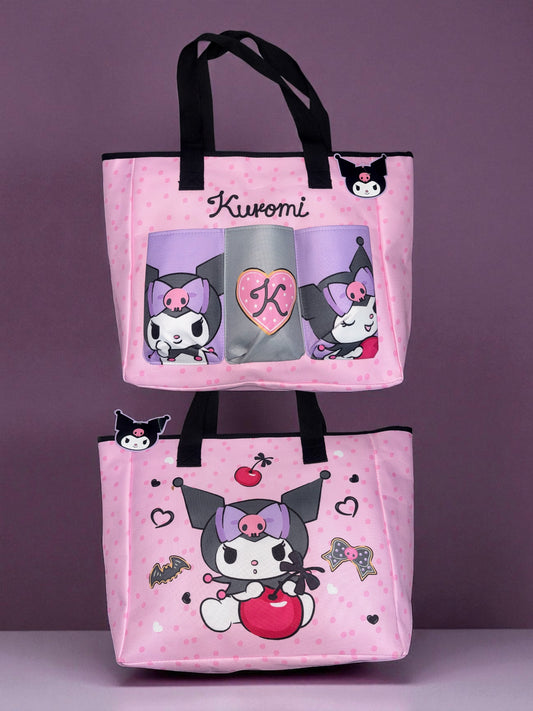 Bolso Kuromi tamaño grande